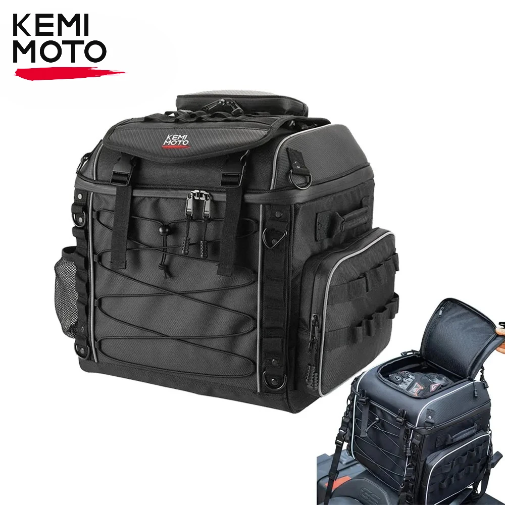 

Мотоциклетная сумка Sissy Bar, дорожная сумка для багажа, шлема, хвостовая сумка 40 л для Softail Sportster Dyna Road King Road Glide, уличные сумки