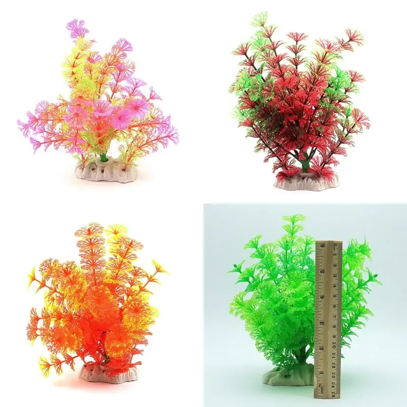 Artificial Aquarium Plants Coconut Trees Mini Trees for Fish Tank Pet Tank Landscaping Various Styles