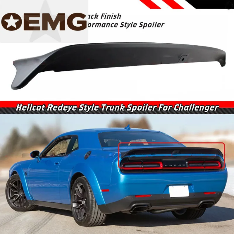 Adecuado para modificación del ala trasera Dodge Challenger Dodge Challenger ala fija envolvente del ala trasera Hellcat