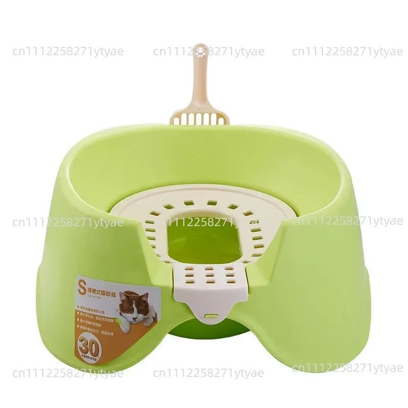 Automatic Induction Flushing Cat Litter Box Remote Infrared Induction Pet Toilet Cat Toilet