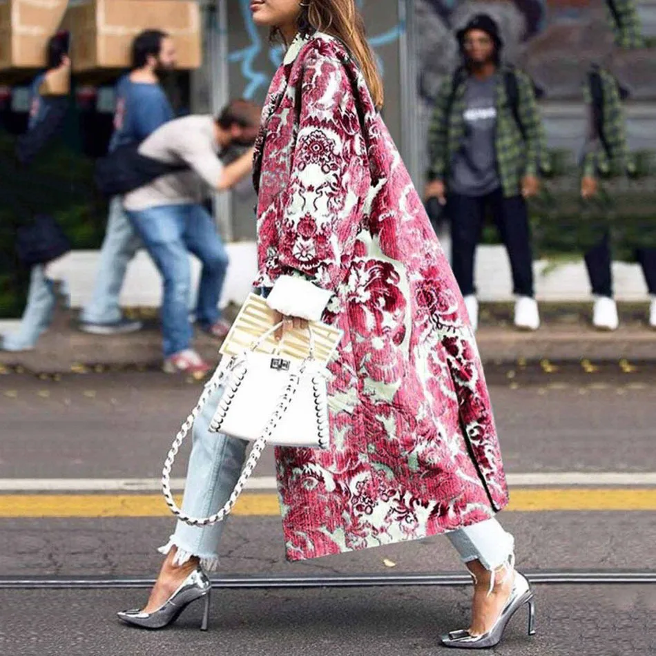 Manteau ample à la cheville pour femme, veste à la mode, tempérament élégant, Slim et fin, nouvelle collection automne et hiver 2025