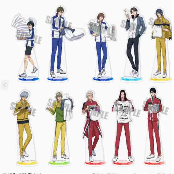 Anime New prince of tennis Laundry Series Stand Figure Acrylic Model Plate Cosplay Collection Desktop Decor