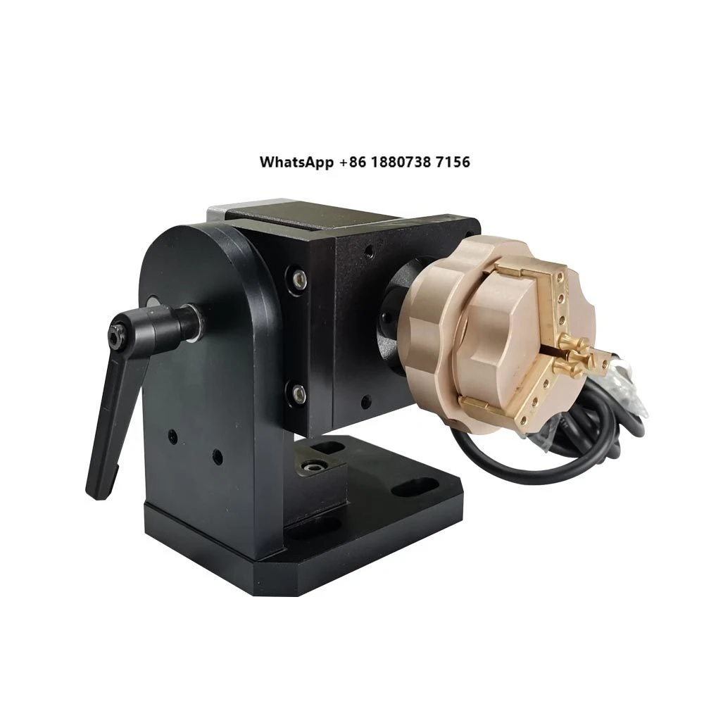 Rotary Fixture for Jewelry Ring Marking Engraving Machine Parts Rotate Jig Shaft with Step Motor Driver Wholesale