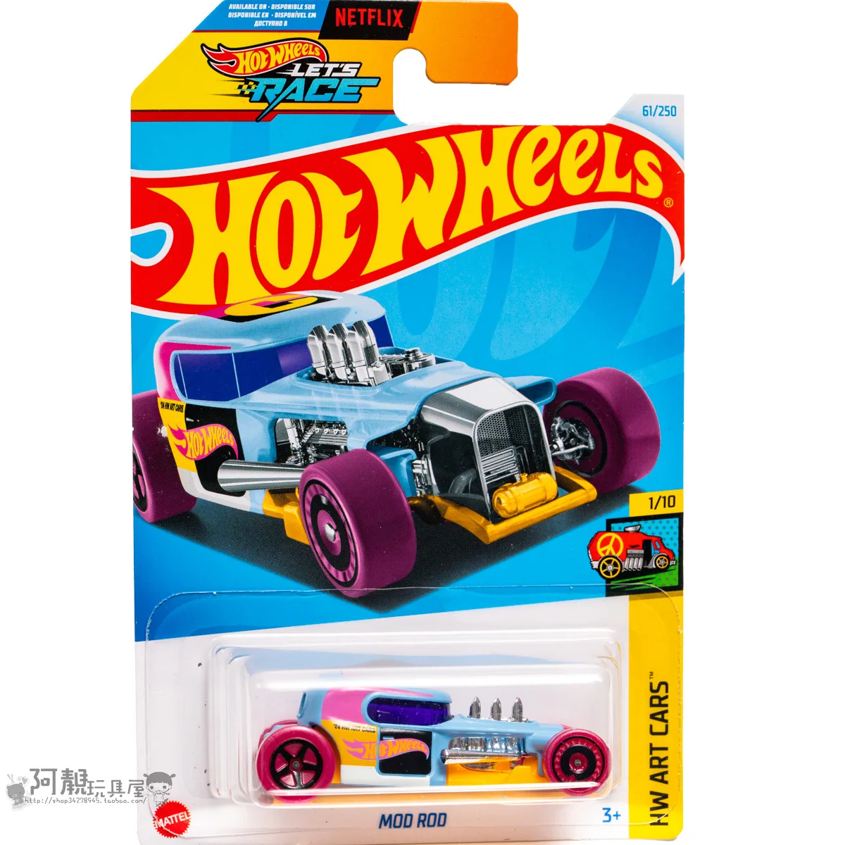 Mattel Hot Wheels Car Let\'s Race MOD ROD Diecast 1/64 Toys for Boys HW ART CARS Vehicles Models Collection Birthday Gift