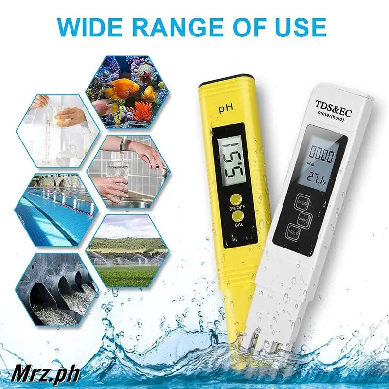 Medidor Portátil 2 en 1 de TDS y EC, Lápiz de Prueba de Calidad del Agua con Pantalla Digital de Alta Precisión para Hogares, Hidroponía y Piscinas