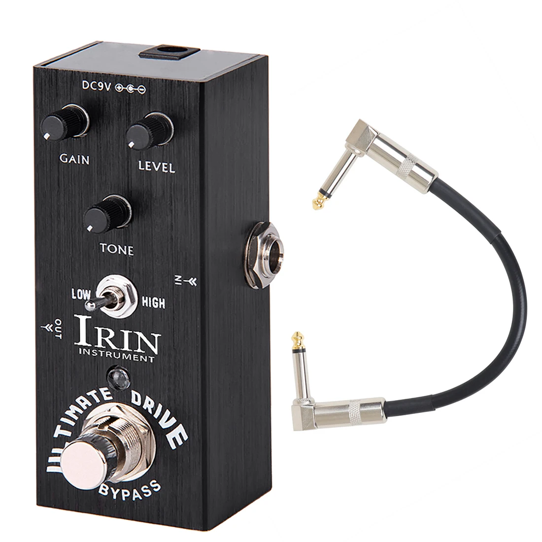 IRIN-Pedal de sobrecarga para guitarra eléctrica, dispositivo con efecto Bypass verdadero, borde en distorsión, Overdrive, Mini