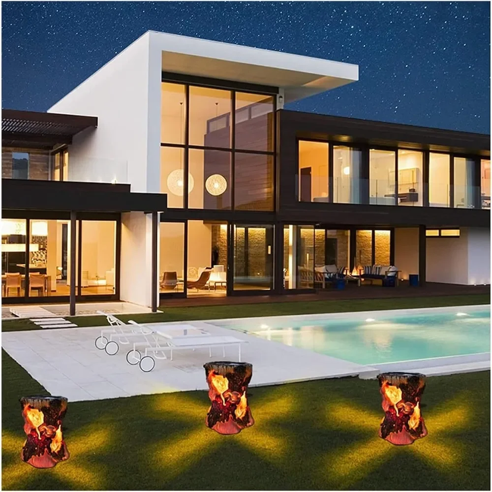 

Solar Garden Dynamic Simulation Flame Light Outdoor LED Garden Villa Waterproof Hanging Landscape Lantern