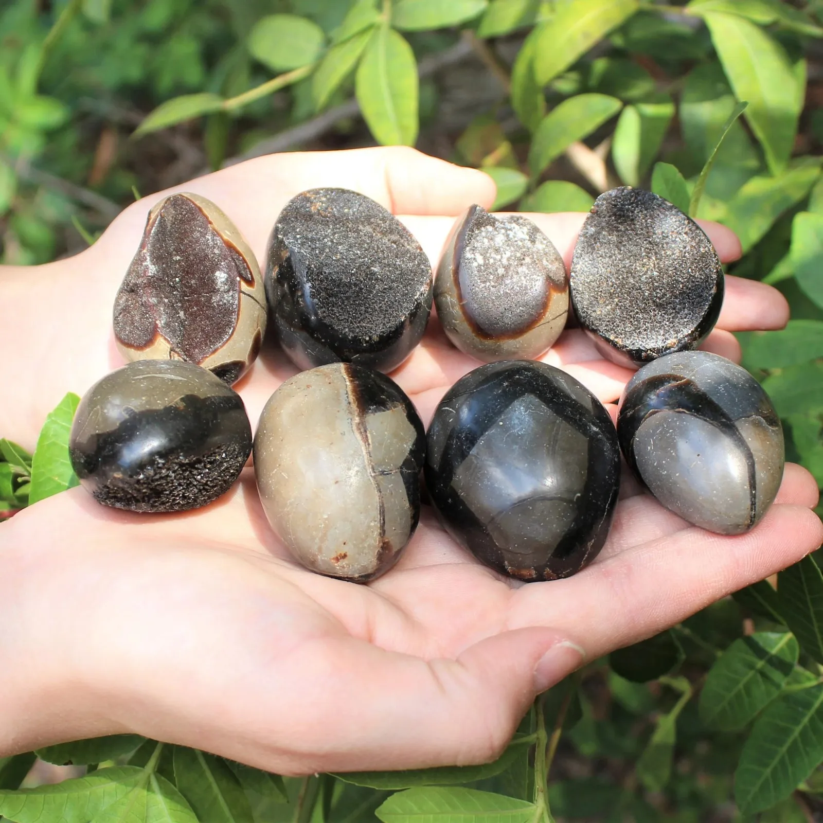 Septarian Dragon Egg Stones,Crystal Quartz Geode,Reiki ,Home Decoration,Specimen of mineral,Crystal Gifts