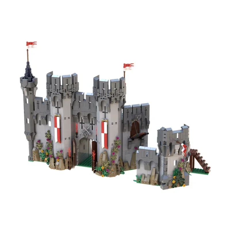 Castello medievale modello Moc mattoni da costruzione Falcons neri tecnologia fortezza blocchi modulari regalo giocattoli di natale set fai da te assemblaggio