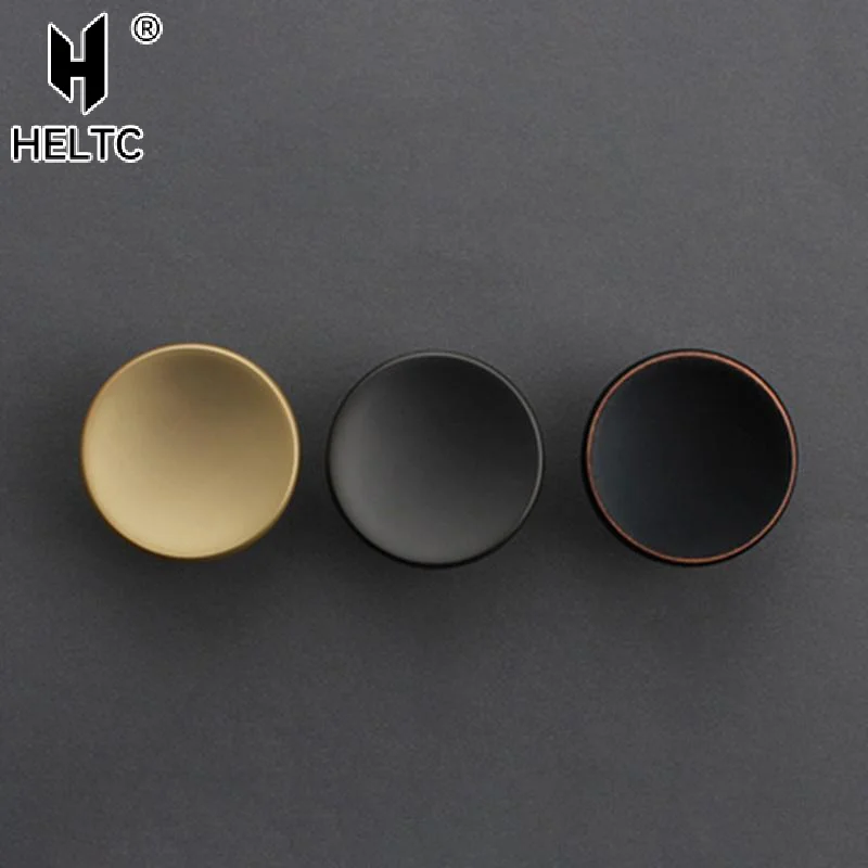 Modern Simple Round Knob Drawer Knob Zinc Alloy Cupboard Wardrobe Dresser Closet Kitchen Door Pull Furniture Hardware