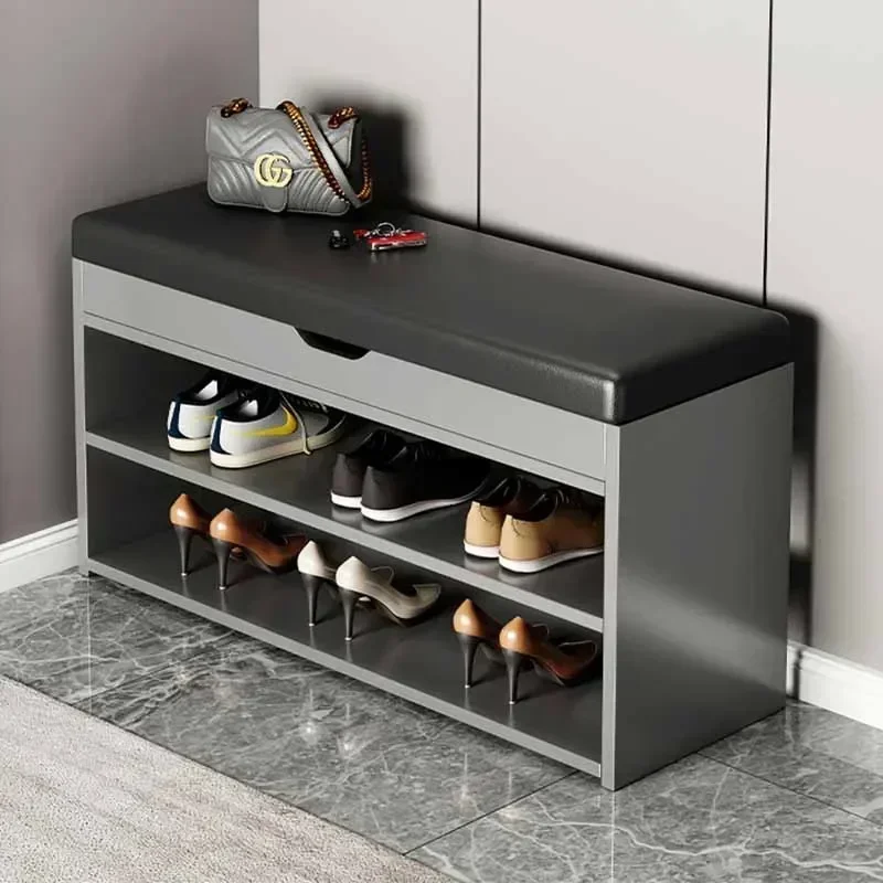 Modern Shoe Zapatero Storage Bench Seat Space Saving Stand Shoe Shelves Mobile Display Organizador De Zapatos Home Furnitures