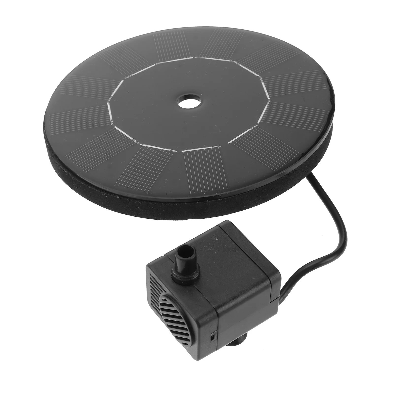 

1Pcs Solar Fountain Water Pump Floating Fountain for Fish Pond Garden Pool Lake Black Anti-Blocking Multi-Layer Filtration