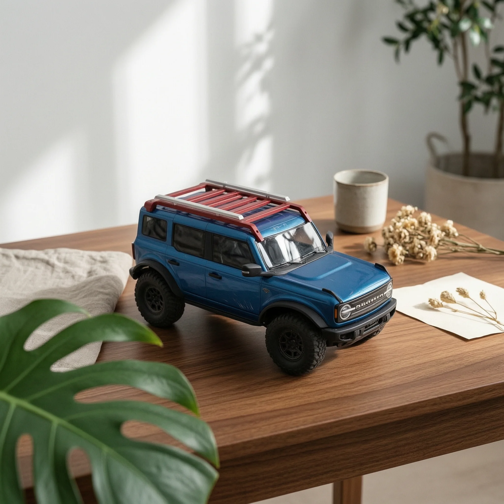 RC Roof Rack with Mounting Screws Sleek-Profile RC Roof Rack Accessory Easy to Install Corrosion Resistant for Model Builders