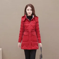 Fashion Glossy No-wash Down Cotton Jacket Womens 2024 Winter Jacket Parkas Large Size Cotton-Padded Coat Female Hooded Warm Coat