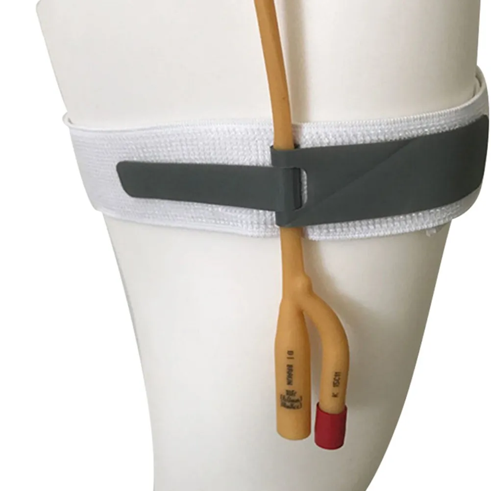 

2Pcs Catheter Strap Soft Breathable Fixing Leg Band Adjustable External Holder for Man Woman Urine Bag Prevents Skin Irritation