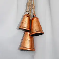 Vintage Rustic Cowbell Christmas Bell Tree Hanging Bells Decor Metal Jingle Bell Habby Chic Holiday Decor Vintage Rustic Cowbell