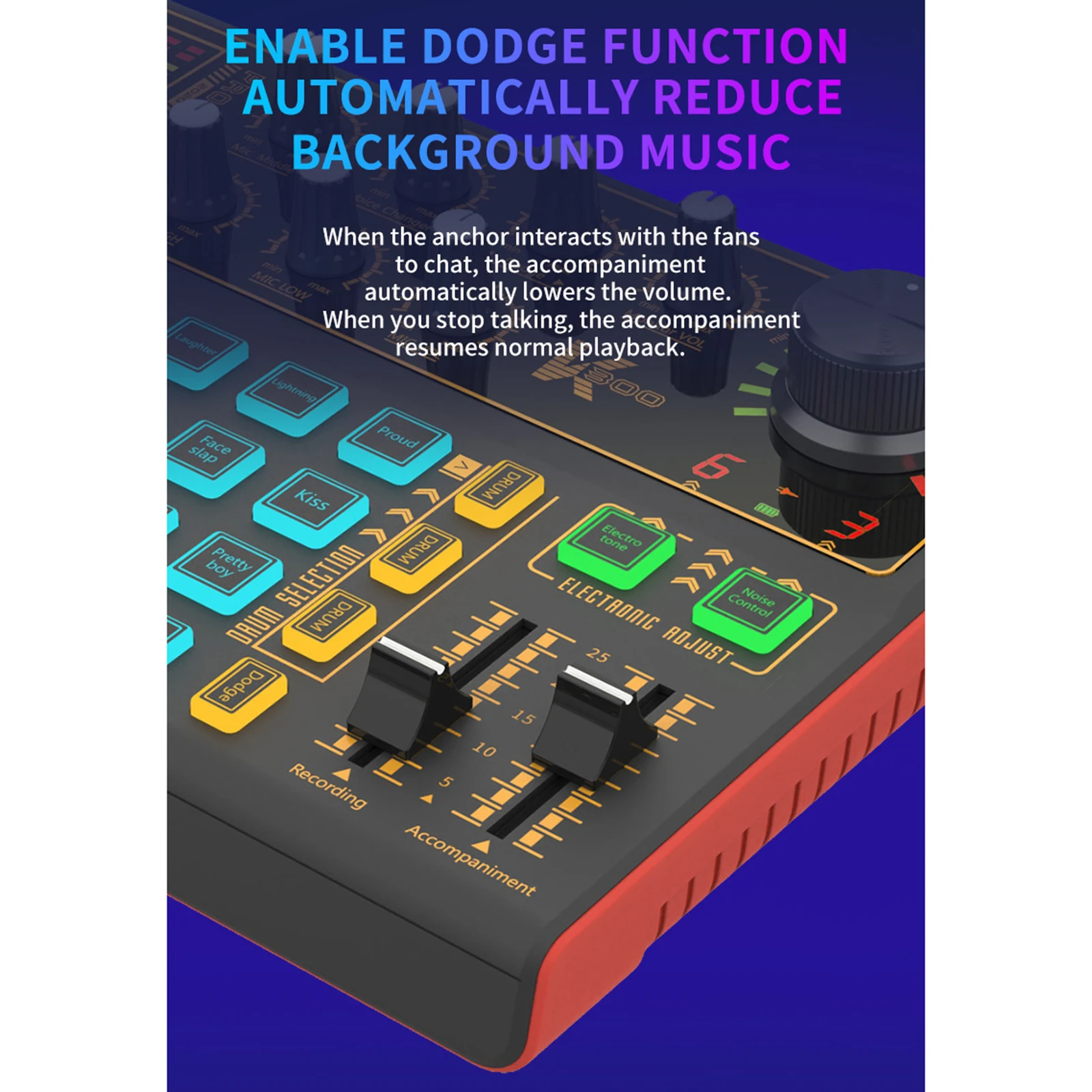 بطاقة صوت للبث المباشر للكمبيوتر والهاتف المحمول للغناء عبر الإنترنت وبث الفيديو المباشر وبطاقة الصوت للبث #4