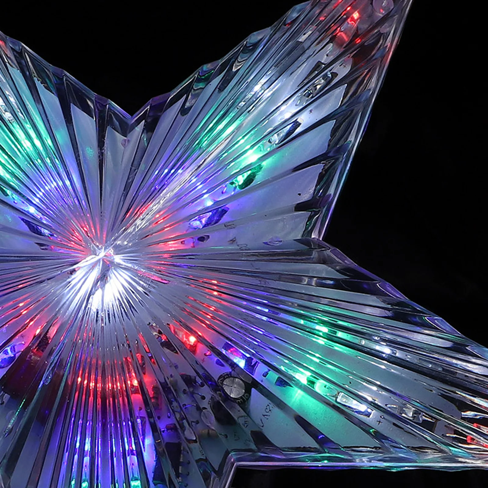 1 قطعة شجرة عيد الميلاد الاكريليك توبر ضوء متوهجة تألق رائعة هدية الكريسماس شجرة عيد الميلاد مصباح ديكور ديكور إمدادات الحفلات #4