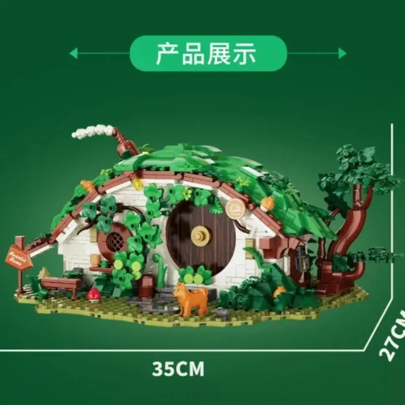DK6031 1088PCS MOC Dwarf Home Fantasy Building Kit Collectible DIY Model Mecha Elements Summer Holiday Gift for Kids Adults