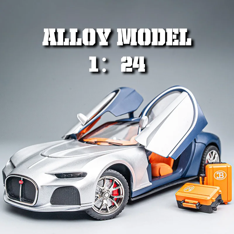 

Модель автомобиля из сплава 1:24, имитация звука и света, окрашенный интерьер, восстановленные детали, настольные украшения