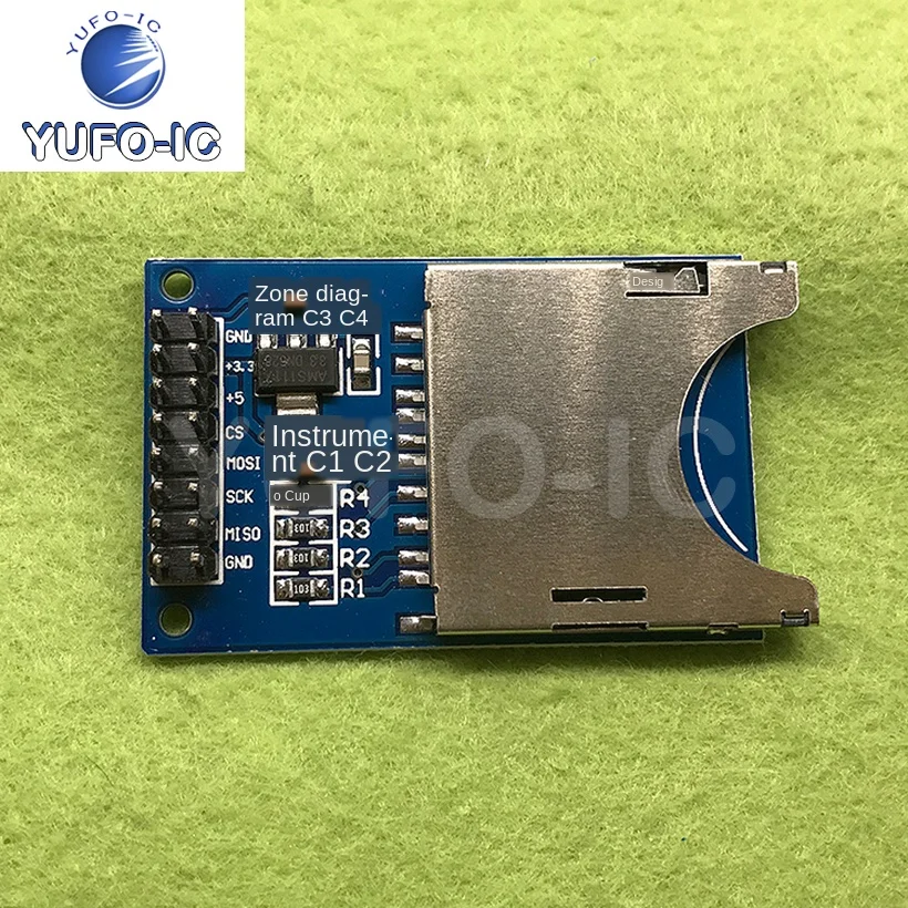 5pcs SD Card Read/Write Module SD Card Single Chip Microcomputer Development Board SD Pi Interface SD Card Socket SD Card Module