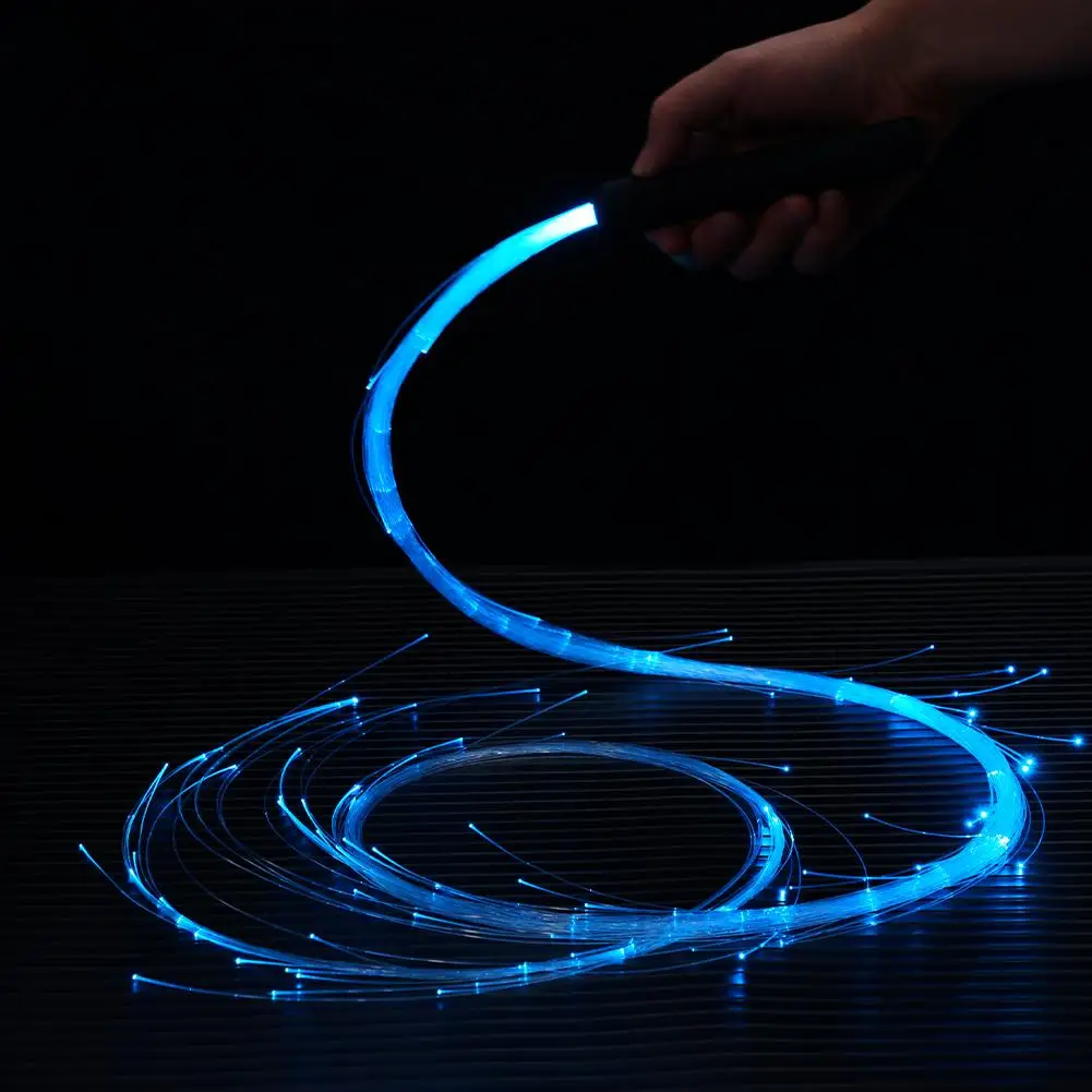 LED-Glasfaser-Peitsche für Raves, 5,6 Fuß 360° ° Schwenkbarer Pixel Whip Dance Space Whip (7 Farben 4 Modi) für LED-Lichtshows und EDM-Tanzfestivals – Detail 19