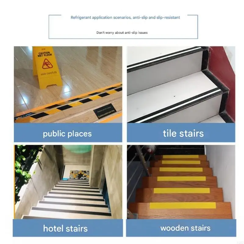 PVC Safety Grip Tape Nonskid Treads for Stair Step Floor Indoor and Outdoor 55KF