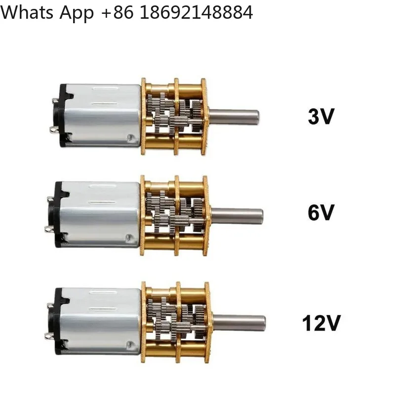 Deceleration motor, smart car 3V6V12V micro DC gear reduction motor low speed motor