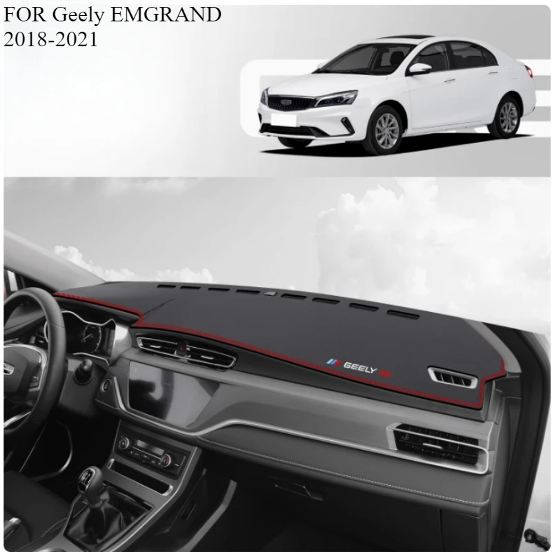 

FOR Geely EMGRAND 2018-2021 Car Dash Mat Dashmat Dashboard Mat Cover Sun Shade Dash Board Cover Carpet Accessories