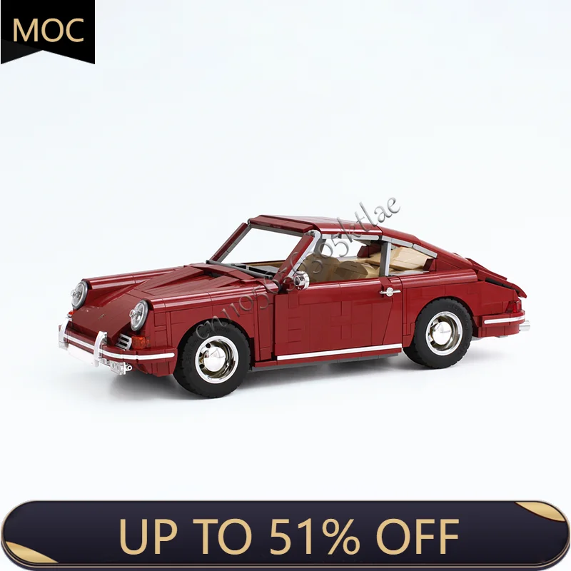 

Hot 1732 Parts MOC Technology Racing Classic Sports Car Model Building Blocks Speed Vehicle Bricks Toys Children Birthday Gifts