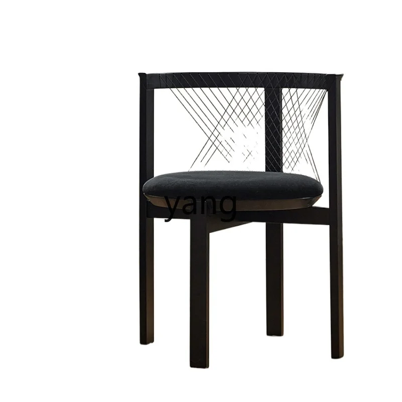 

L'm'm Internet Celebrity Ins Style Designer Model Solid Wood Dining Chair B & B Model Room Light Luxury Chair