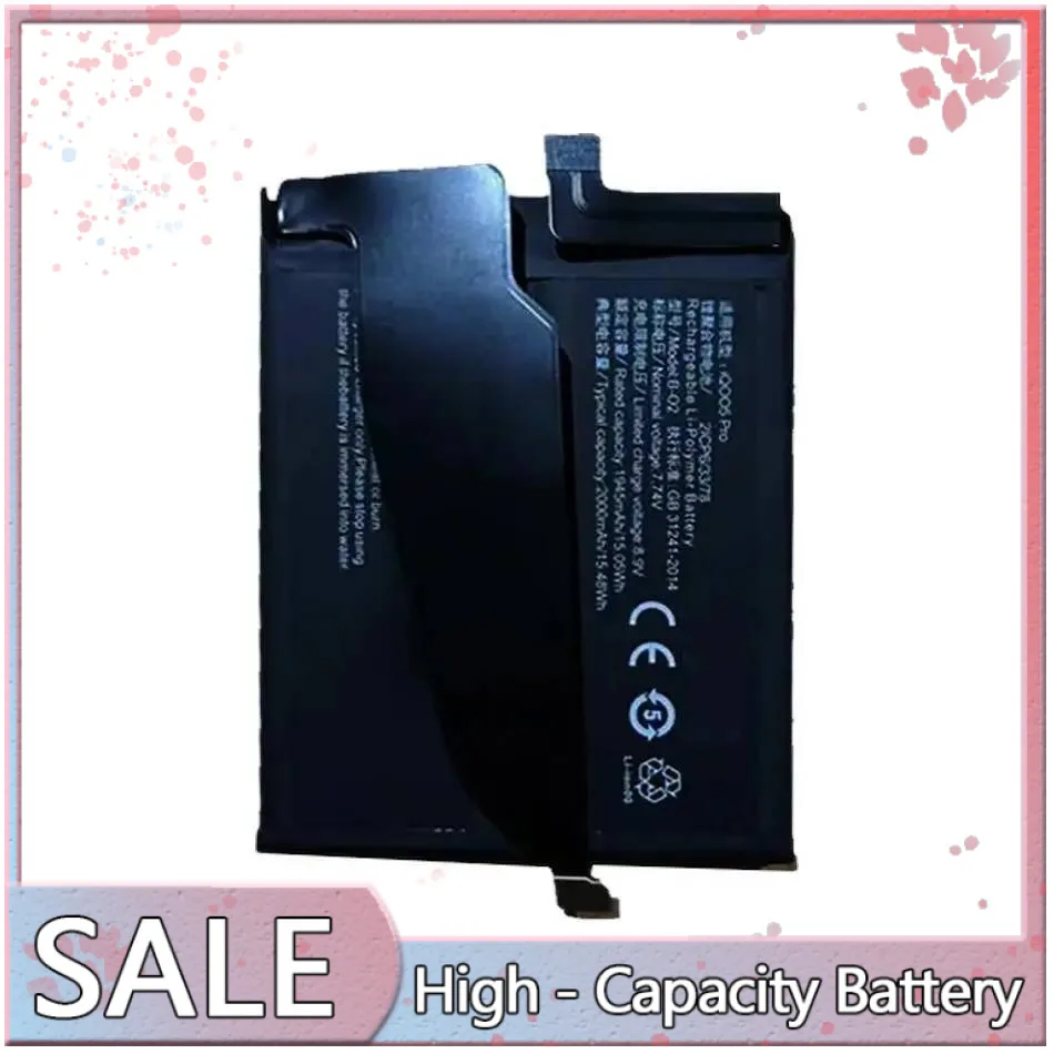 

For Vivo Iqoo 5 Pro V2025A B-O2 Long Lasting Mobile Phone Battery 2000Mah