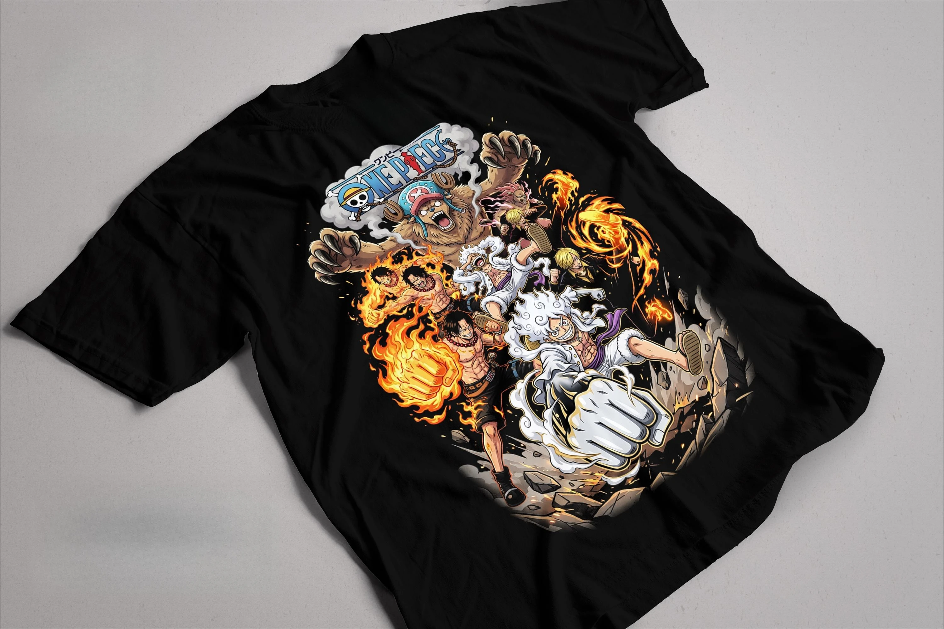 

2026 Summer One Piece Retro Cosplay T-shirt Men's Super Casual Cotton Printed Short-sleeved Unisex Children's Sports Shirt