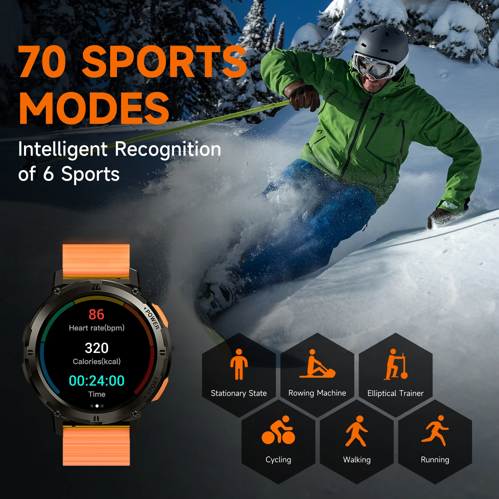 KOSPET TANK T2 Smartwatch 1.43