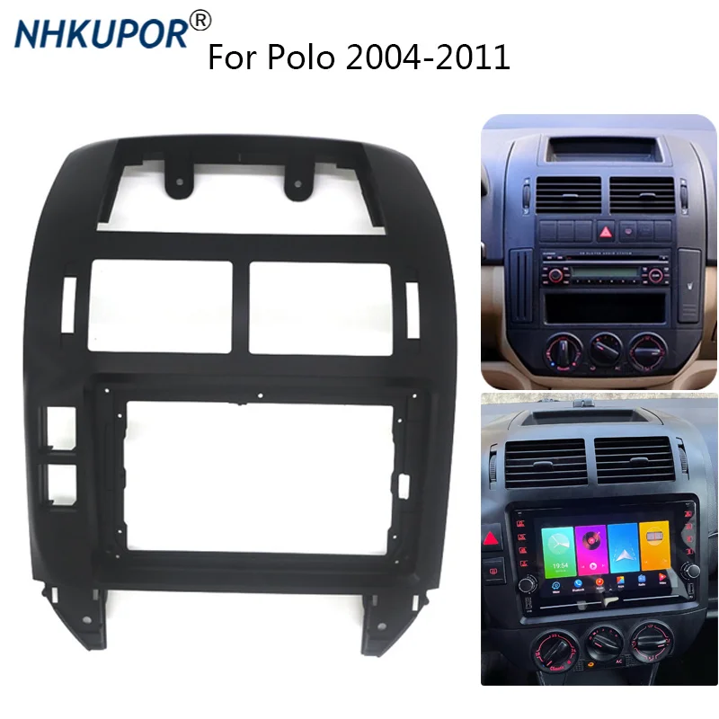 Auto Stereo Frame Kit For VW Volkswagen Polo 2004-2011 Mounting Bezel Faceplate Car Interior Front Dash Center Fascia