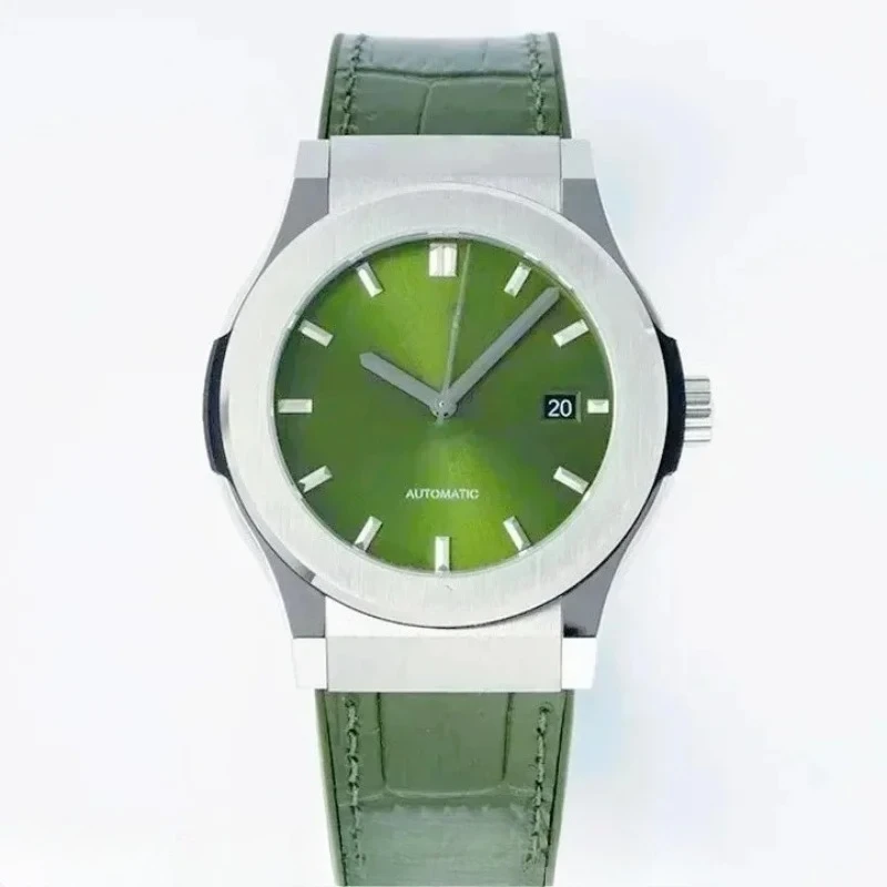 Reloj mecánico automático de lujo para hombre y mujer, azul,...