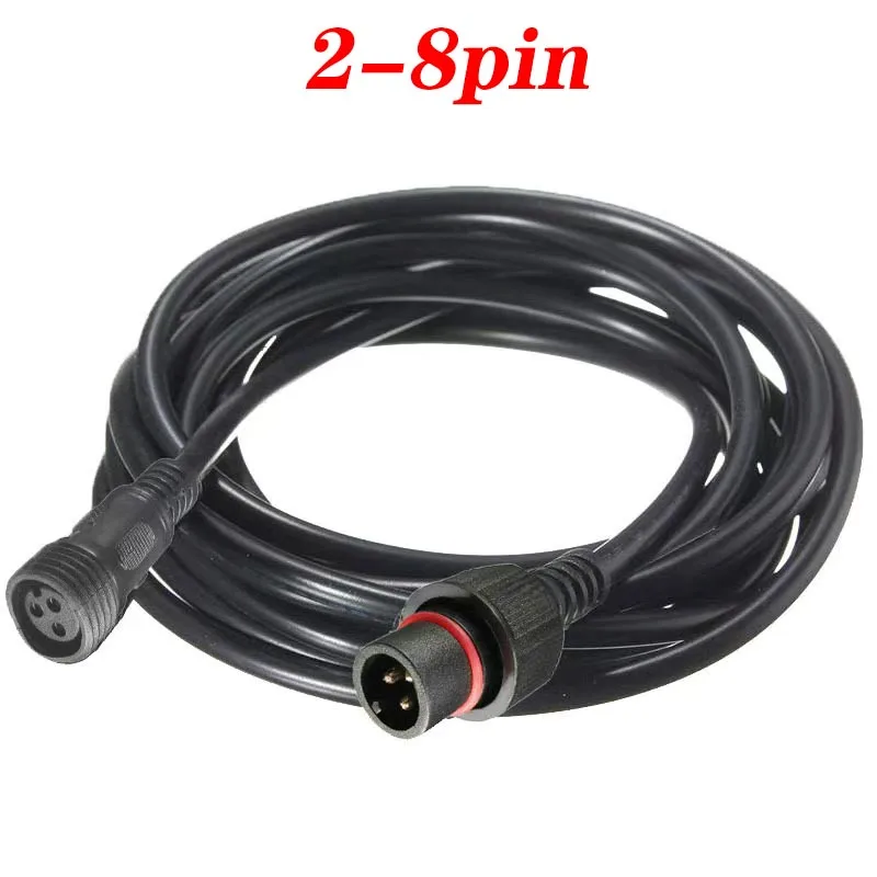 

2pin-3pin-4pin --8pin DC LED light with extension cord plug socket waterproof IP67 50cm 100cm 300cm