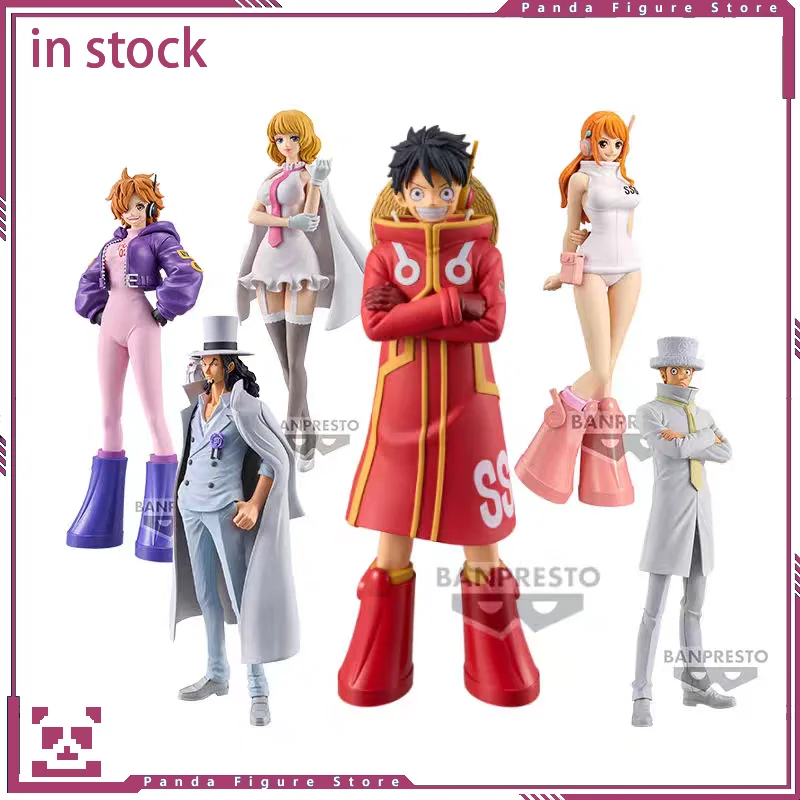 В наличии Bandai BANPRESTO DXF ONE PIECE The Grandline Series Egghead Луффи Санджи Нами Бонни Зоро Коллекция аниме-фигурок