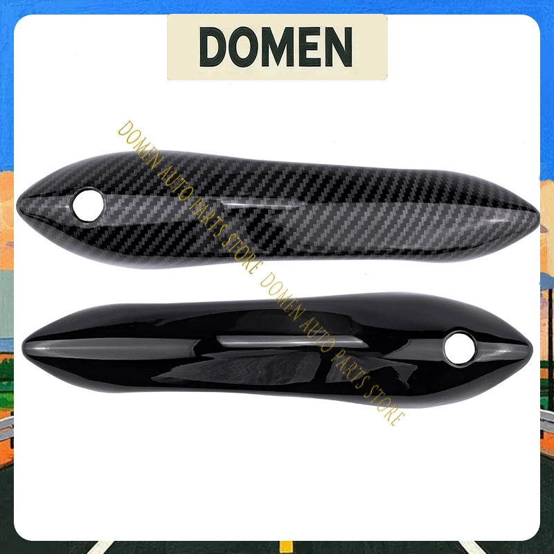 DOMEN LHD RHD Carbon Fiber Exterior Door Handle Cover Trims For BMW 5 6 7 Series F07 F10 F11 F06 F12 F13 F01 F02 F03 F04 Accesso view 5