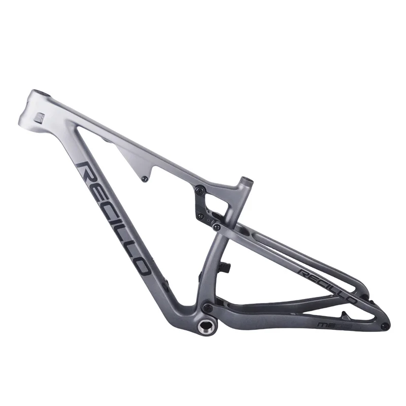 China supplier gray color carbon suspension Frames 142/148 Boost Plus 29 Carbon disc Suspension Frame Travel 100mm