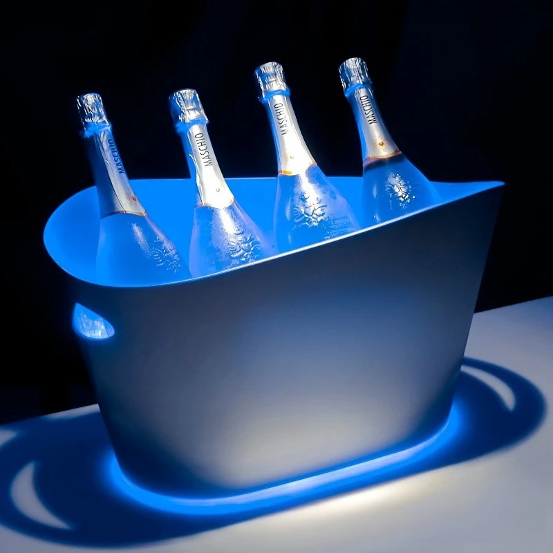 Luminous Ice Bucket LED Ice Champagne Bucket Beer Frame, Bar KTV Foreign Wine 10 Pcs Wine Frame