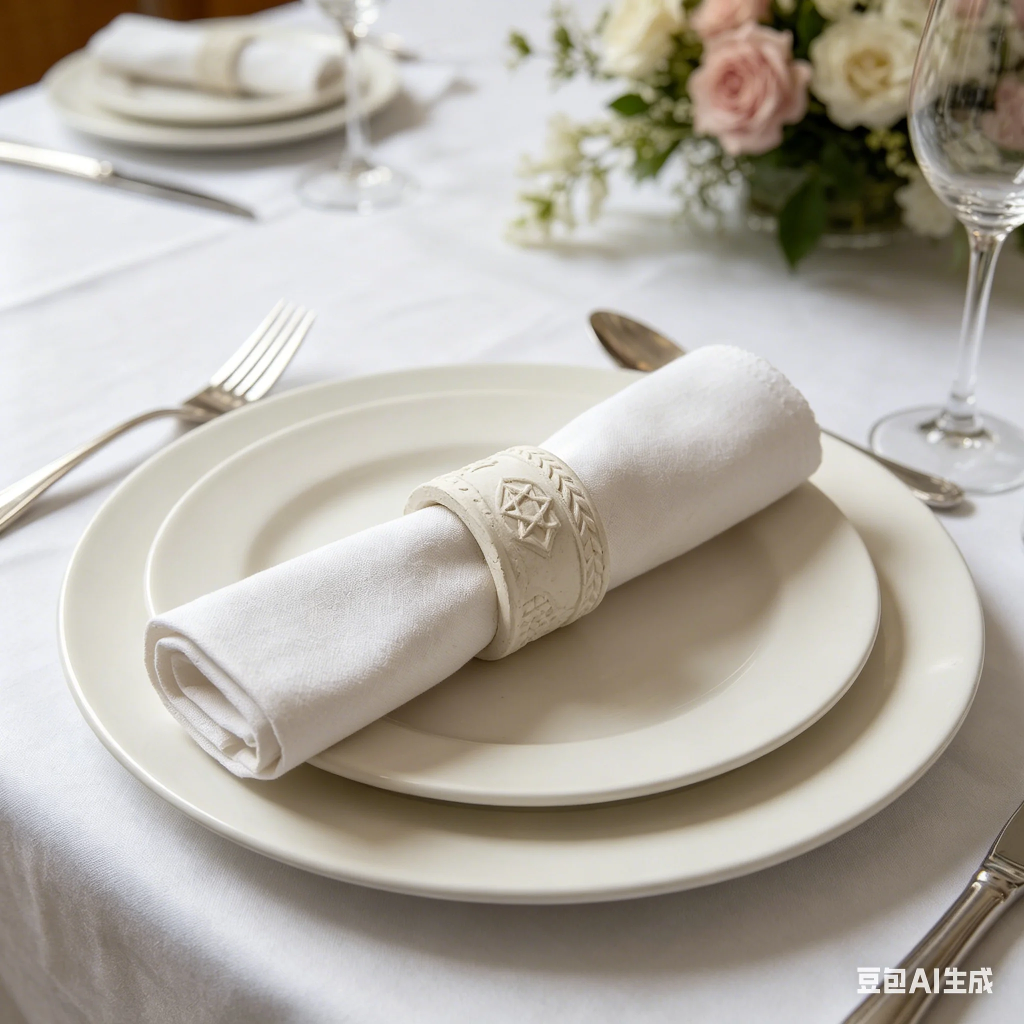 Molde de silicona para servilletero de Rosh Hashanah - Molde para decoración de mesa de festividades judías, para cemento y yeso, regalo DIY Shana Tova, decoración del hogar