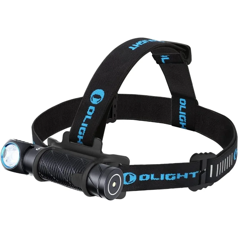 OLIGHT Perun 2 2500 Lumens Rechargeable Headlamp, Multi-functional Right Angle MCC Waterproof Flashlight with Headband,Perfect