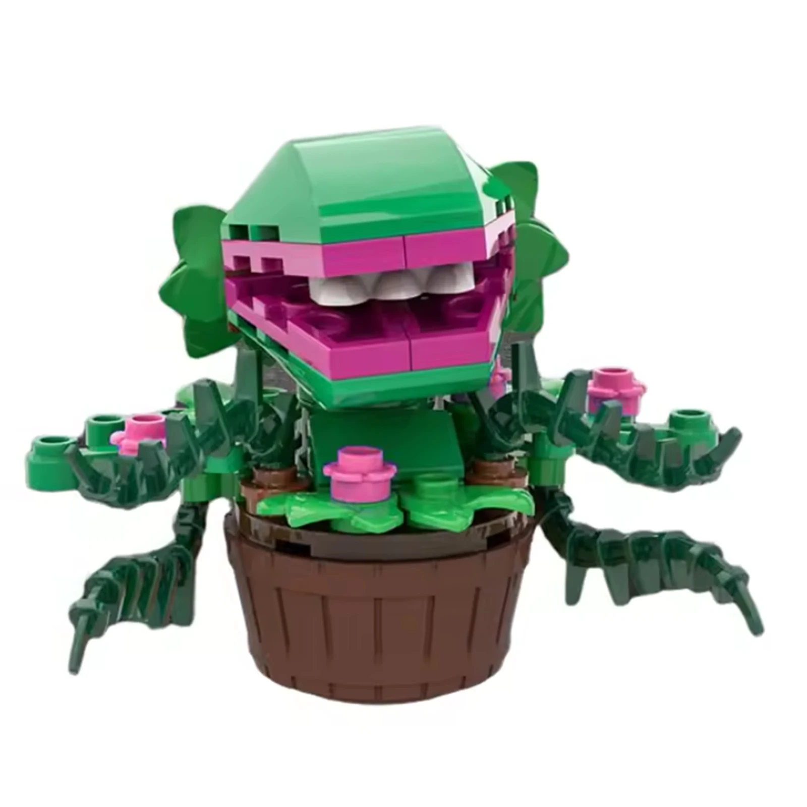 Audrey The II Piranha Plant Flower Building Kit Toys, Horrors Shop Cannibal with Openable Mouth for tv Fans Adult Kids 6+