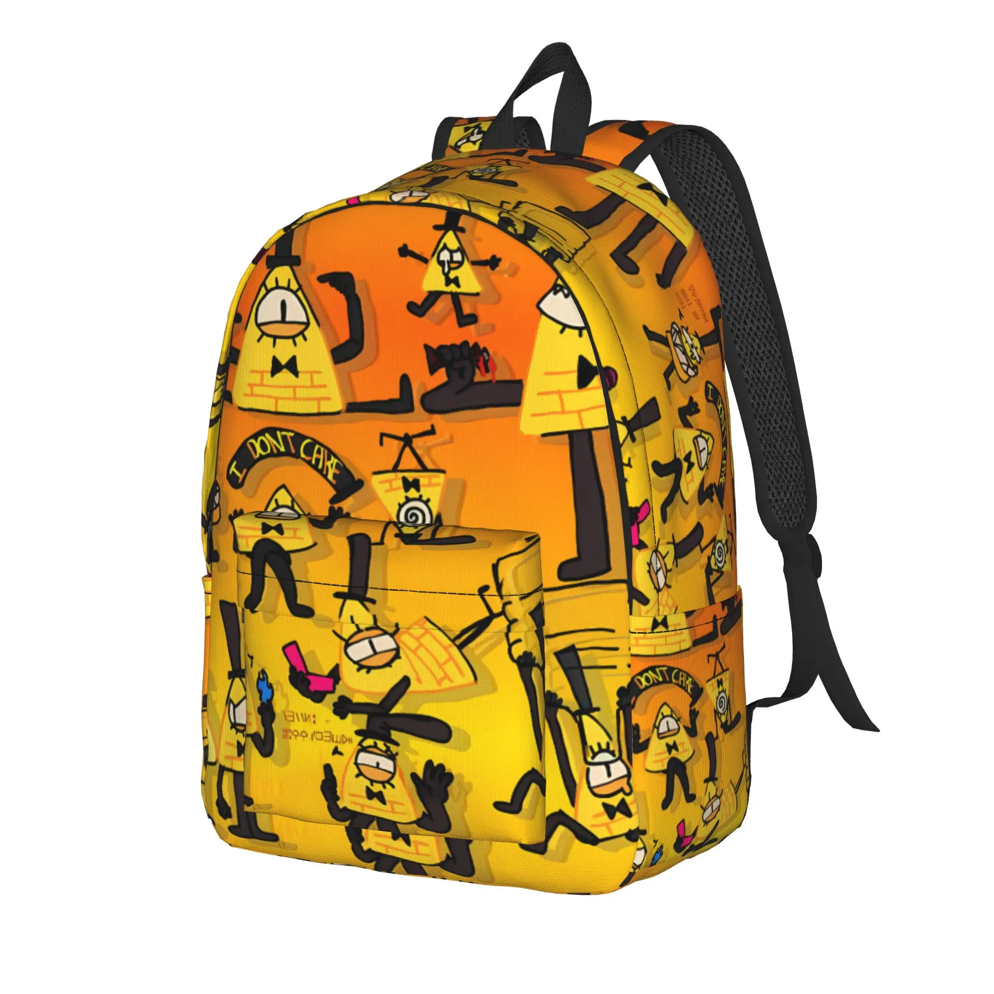 Bill Cipher Backpack Gravitys Anime Falls Travel Backpacks Female Style School Bags Custom Print Rucksack