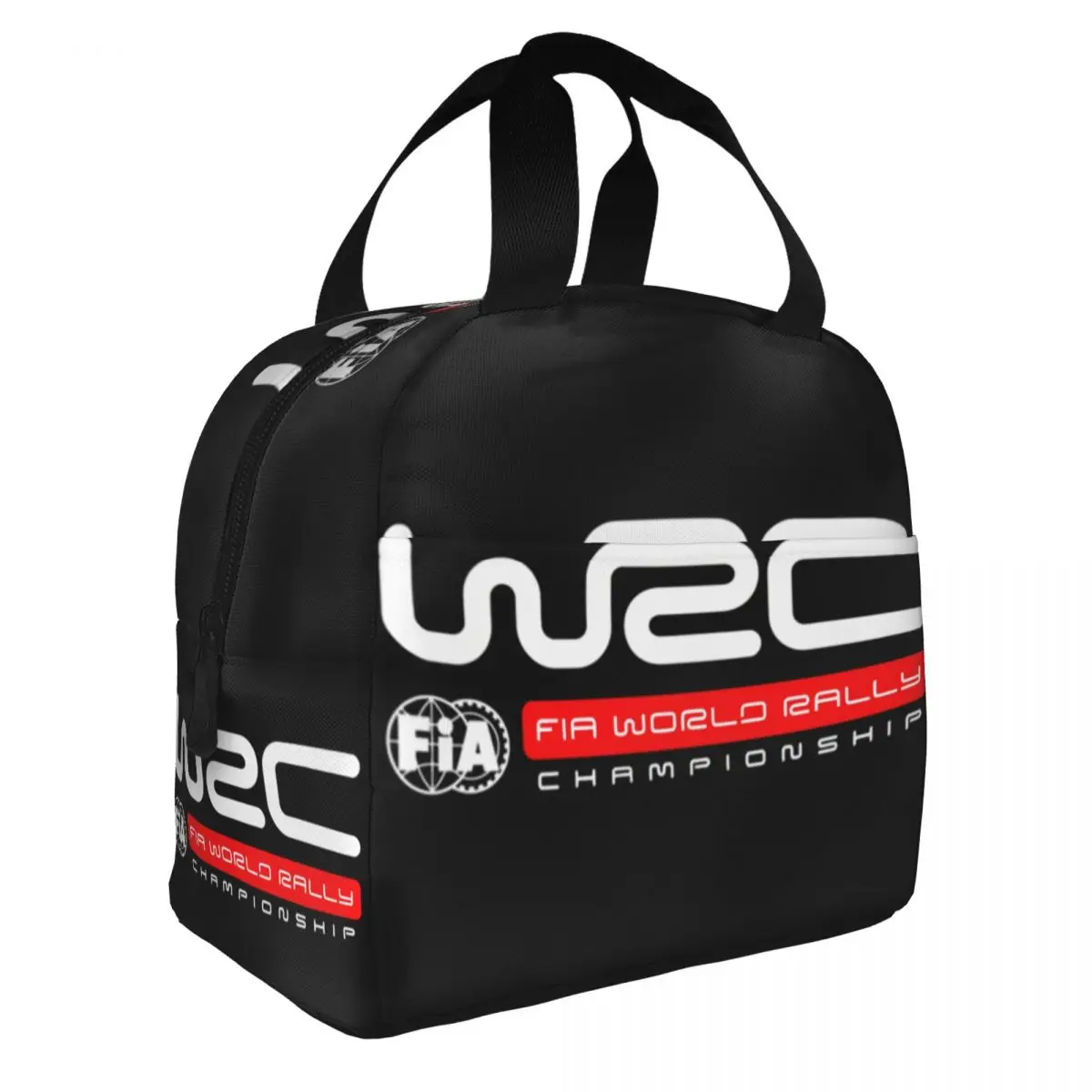World Rally Championship WRC Thermal Insulated Lunch Bag Women Portable Lunch Tote for Outdoor Picnic Multifunction Food Box