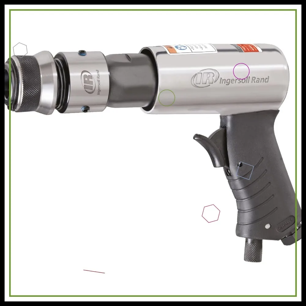 Kit de martillo de aire de 3 piezas con punzón, cortador y cincel - 3500 BPM, liviano para trabajos metálicos y reparación de automóviles