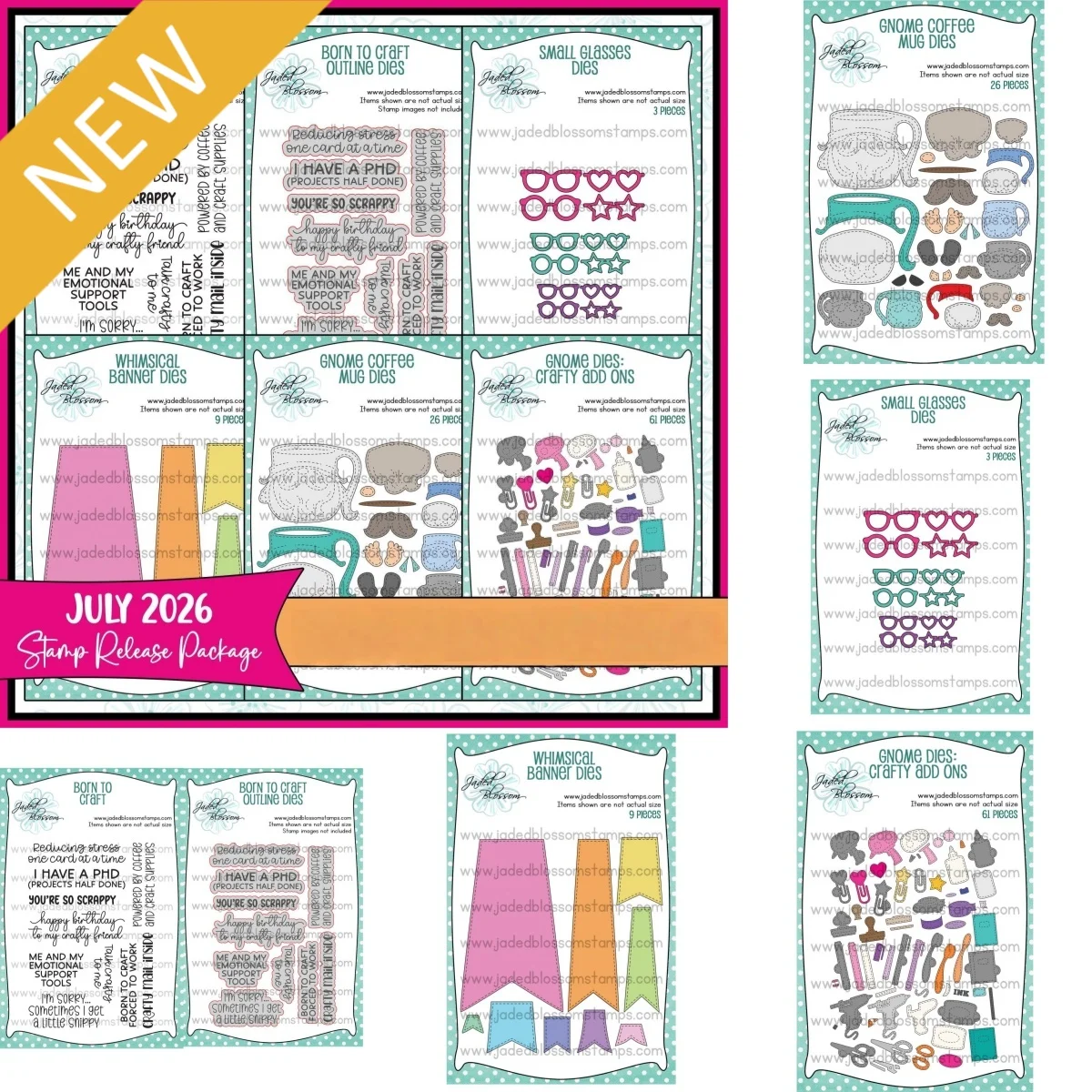 Julio 2026 Nuevo Paquete de Lanzamiento de Sellos 'Gotta Have It Now', Troqueles de Corte de Metal, Sellos Transparentes y Plantillas para DIY, Scrapbook y Tarjetas