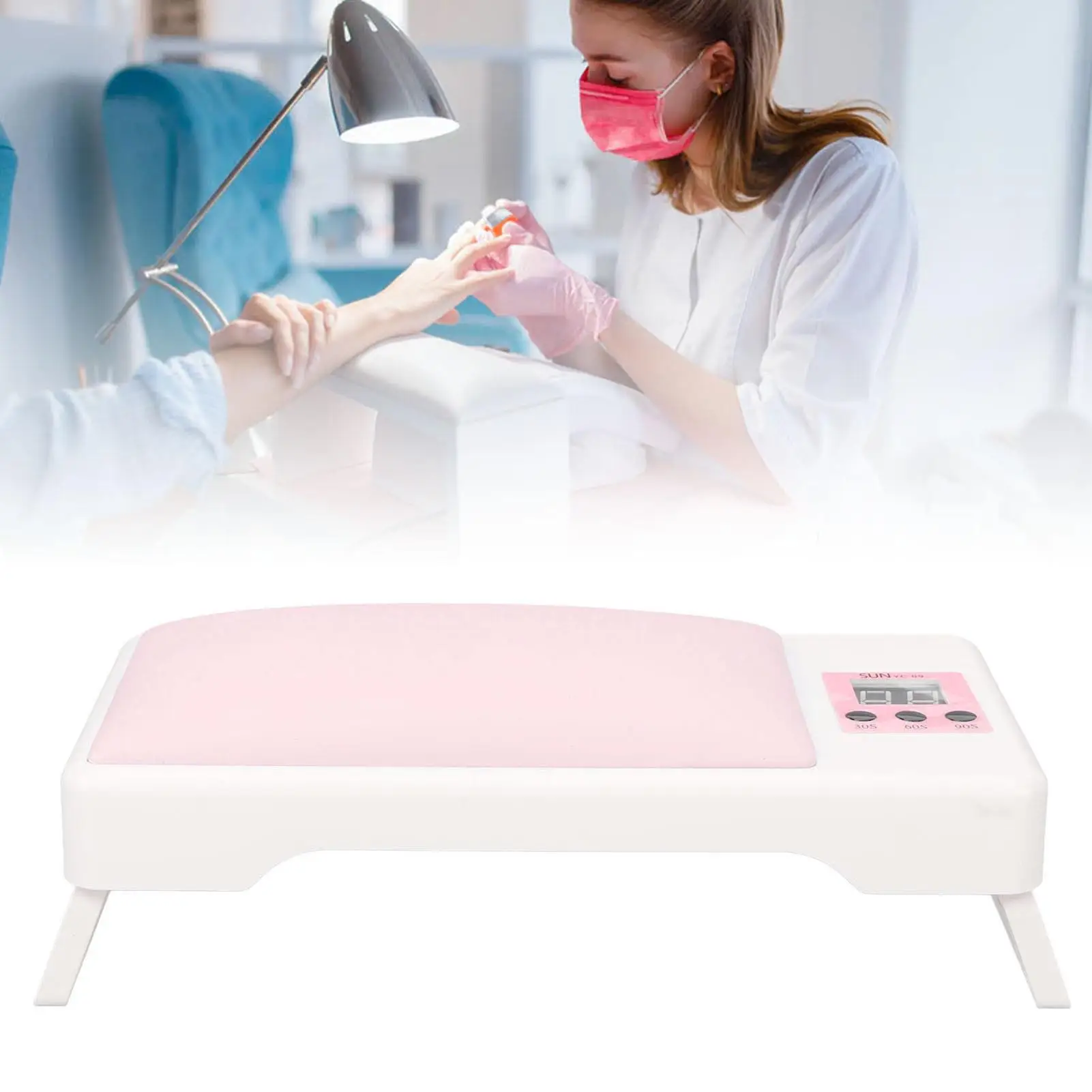 Professional Portable for nail Dryer Flexible Hand Pillow Timing Lamp for nail Salon Fashion 48W Fast Drying for nail Art Tool