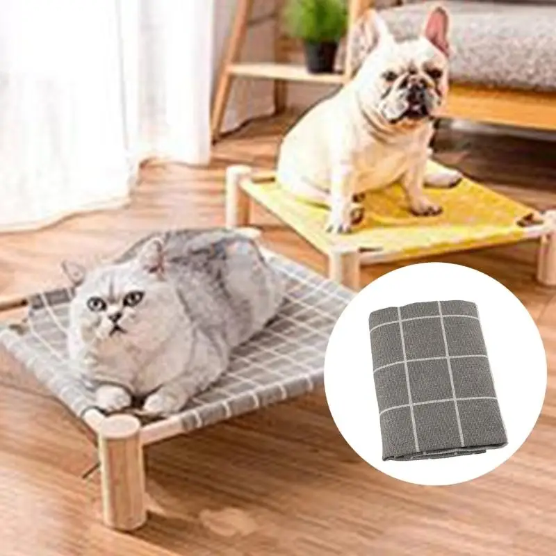 2025 New Pet Elevated Bed Replaceable Cloth Rest Mat Dogs Summer Hammock Bed Sheet